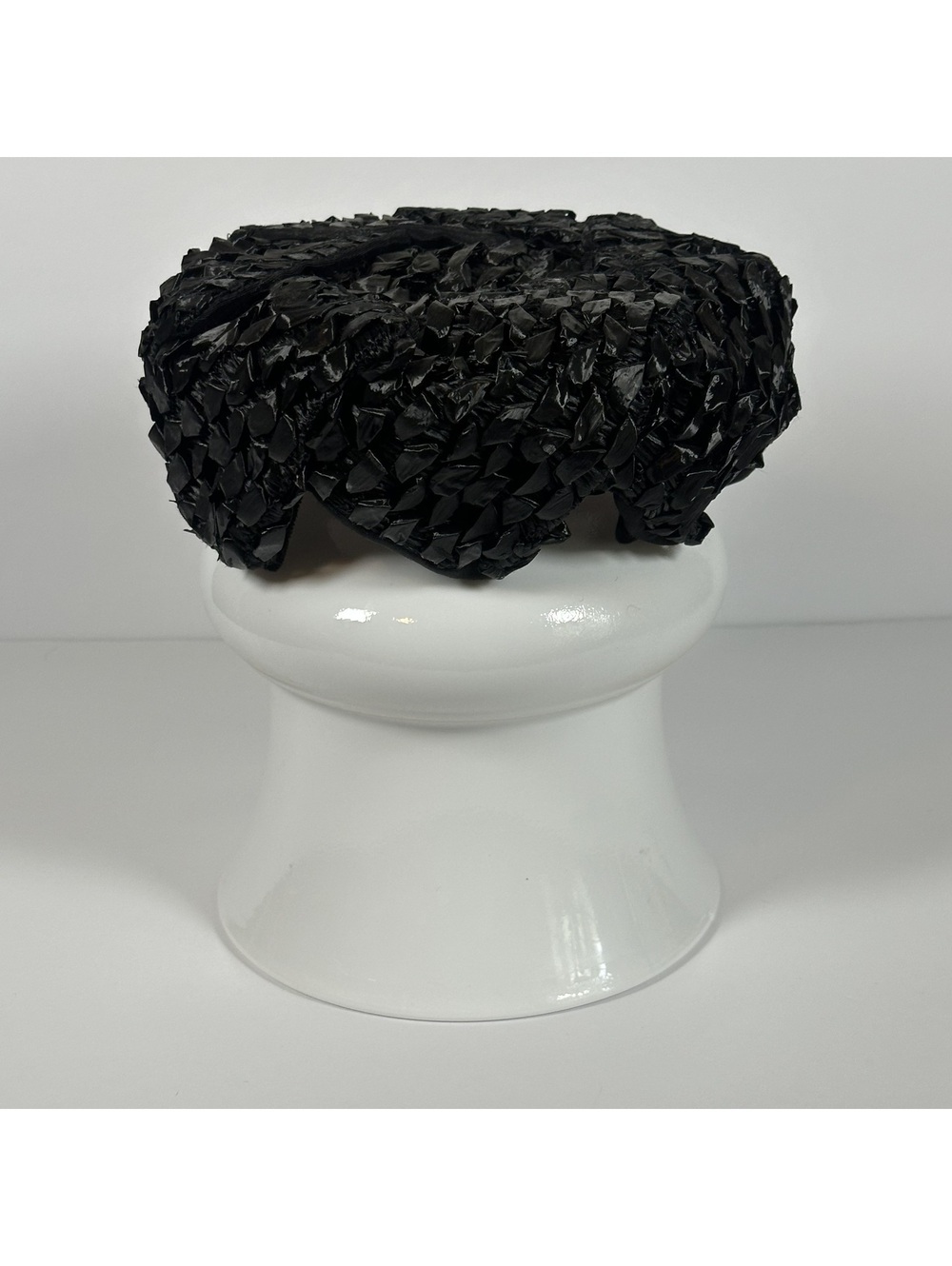 Vintage Union Made Black Woven Women's Hat